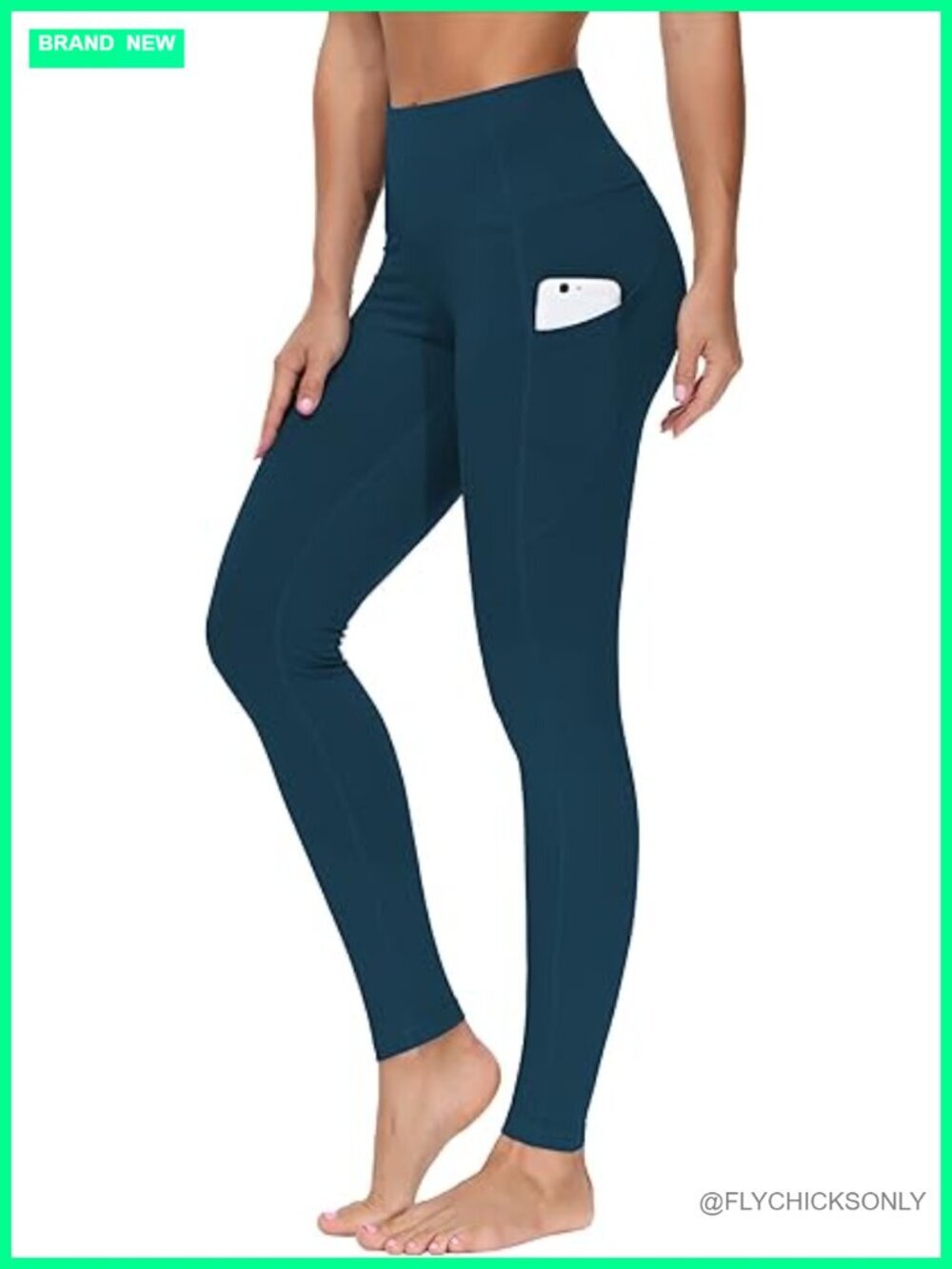 Thick High Waist Yoga Pants with Pockets Tummy Control Leggings